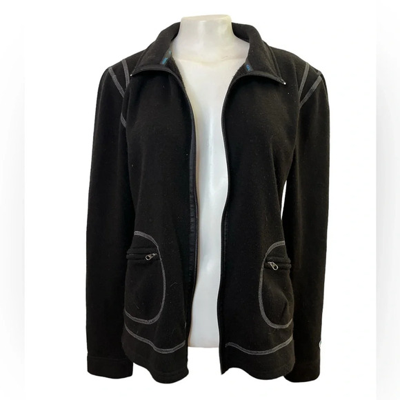 Kuhl Istria Full-Zip Women’s Fleece Jacket Size M In Black - Picture 2 of 9